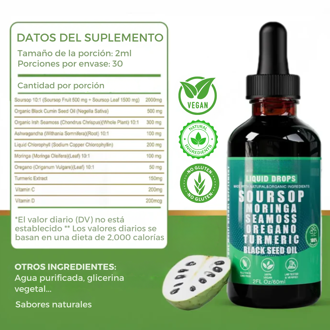 VitalDetox™ - Extracto de Guanábana 100% Natural